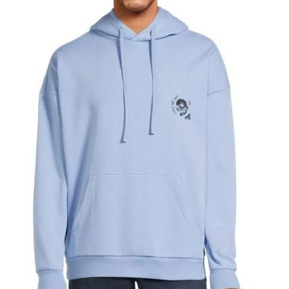 No Boundaries Blue Graphic Skull Hoodie Oversized XL NWT - Picture 2 of 7